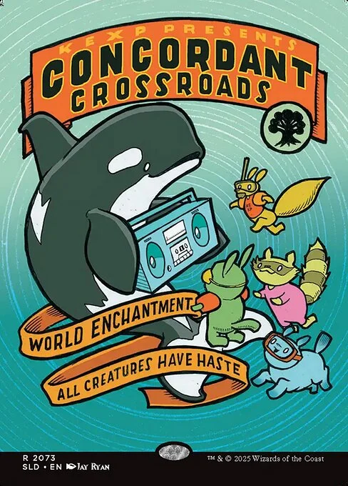 Concordant Crossroads, carta Magic di tipo World Enchantment illustrata da Jay Ryan