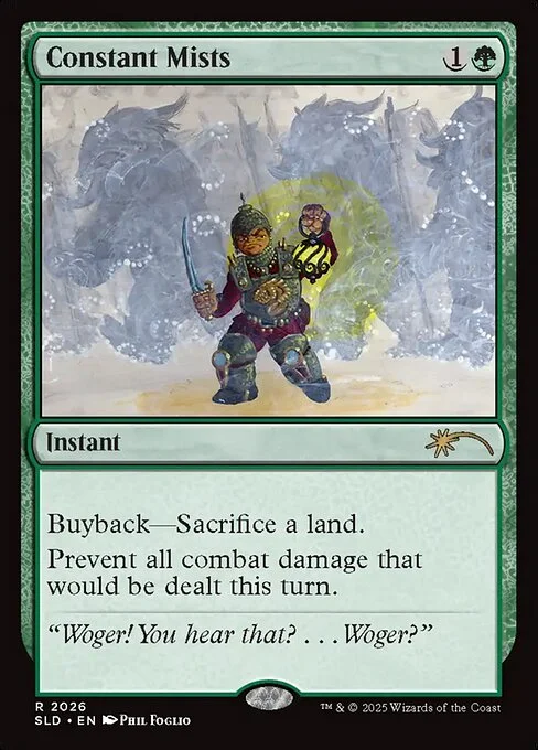 Constant Mists, carta Magic di tipo Instant illustrata da Phil Foglio