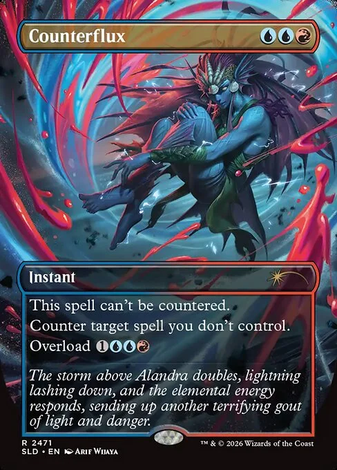 Counterflux, carta Magic di tipo Instant illustrata da Arif Wijaya