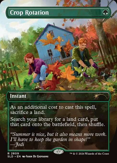 Crop Rotation, carta Magic di tipo Instant illustrata da John Di Giovanni
