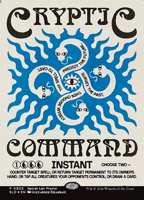Cryptic Command, carta Magic di tipo Instant illustrata da Alexander Khabbazi