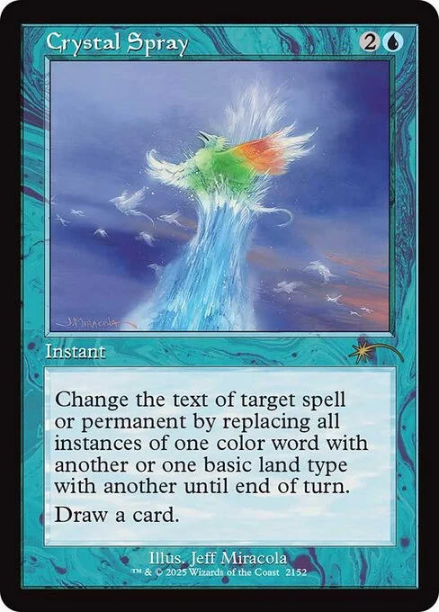 Crystal Spray, carta Magic di tipo Instant illustrata da Jeff Miracola
