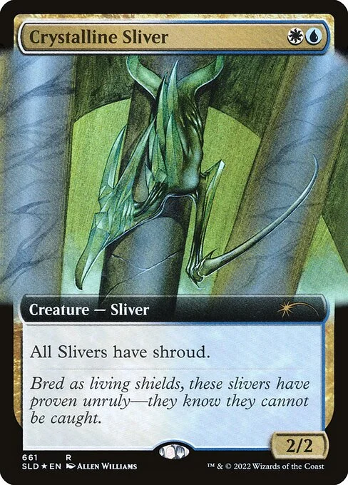 Crystalline Sliver, carta Magic di tipo Creature — Sliver illustrata da Allen Williams
