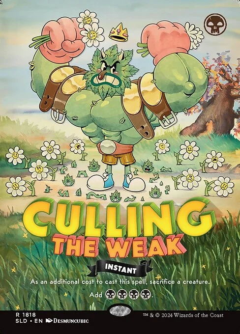 Culling the Weak, carta Magic di tipo Instant illustrata da Desmuncubic