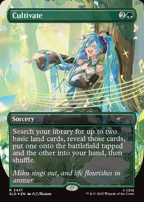 Cultivate, carta Magic di tipo Sorcery illustrata da Hassan