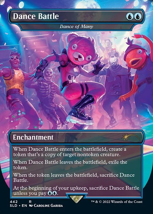 Dance of Many, carta Magic di tipo Enchantment illustrata da Caroline Gariba