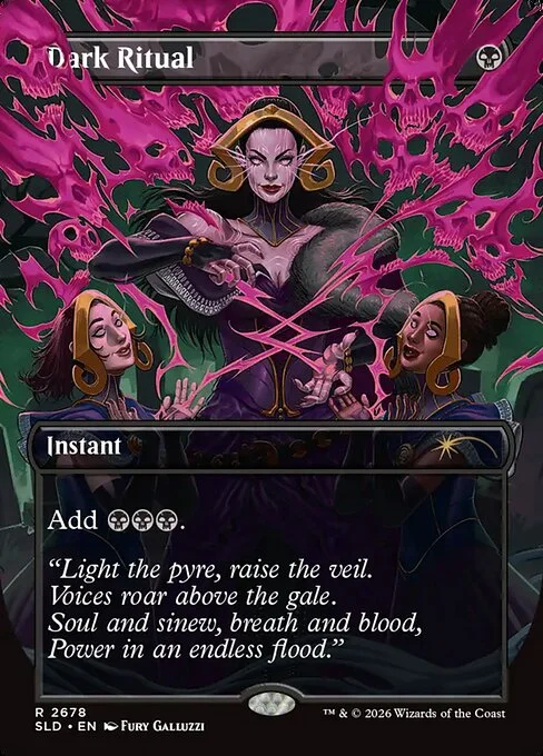 Dark Ritual, carta Magic di tipo Instant illustrata da Fury Galluzzi