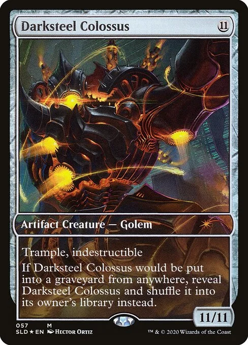 Darksteel Colossus, carta Magic di tipo Artifact Creature — Golem illustrata da Hector Ortiz