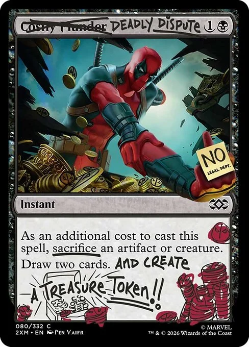 Deadly Dispute, carta Magic di tipo Instant illustrata da Ben Maier