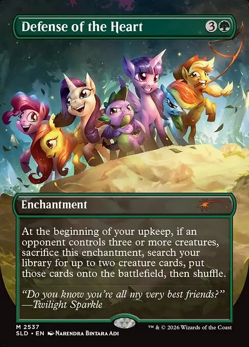 Defense of the Heart, carta Magic di tipo Enchantment illustrata da Narendra Bintara Adi