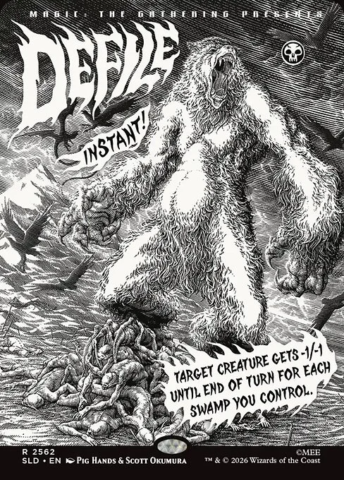 Defile, carta Magic di tipo Instant illustrata da Pig Hands & Scott Okumura