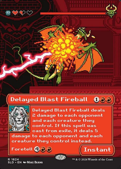 Delayed Blast Fireball, carta Magic di tipo Instant illustrata da Mike Burns