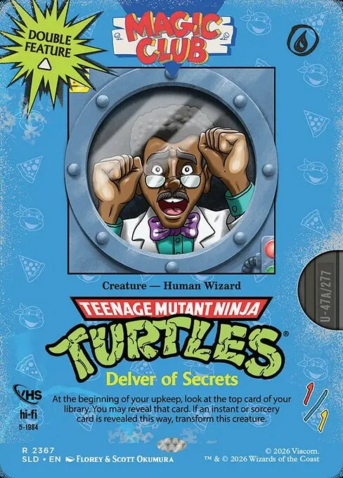 Delver of Secrets // Insectile Aberration, carta Magic di tipo Creature — Human Wizard // Creature — Human Insect illustrata da Florey & Scott Okumura