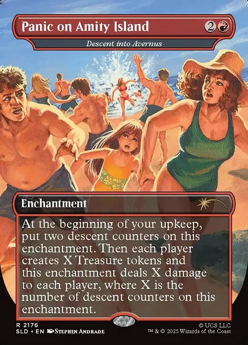 Descent into Avernus, carta Magic di tipo Enchantment illustrata da Stephen Andrade