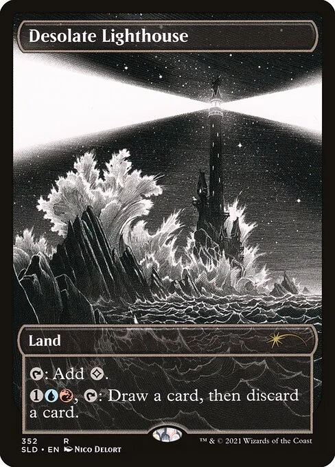 Desolate Lighthouse, carta Magic di tipo Land illustrata da Nico Delort