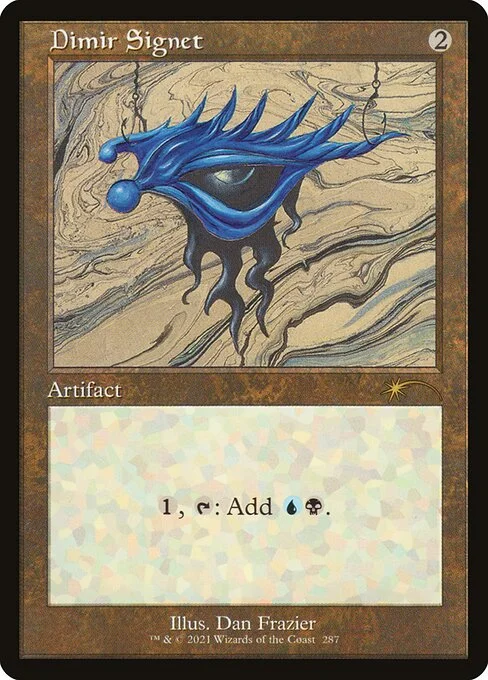 Dimir Signet, carta Magic di tipo Artifact illustrata da Dan Frazier