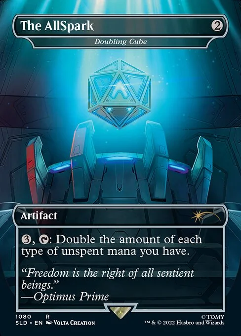 Doubling Cube // Doubling Cube, carta Magic di tipo  illustrata da Volta Creation