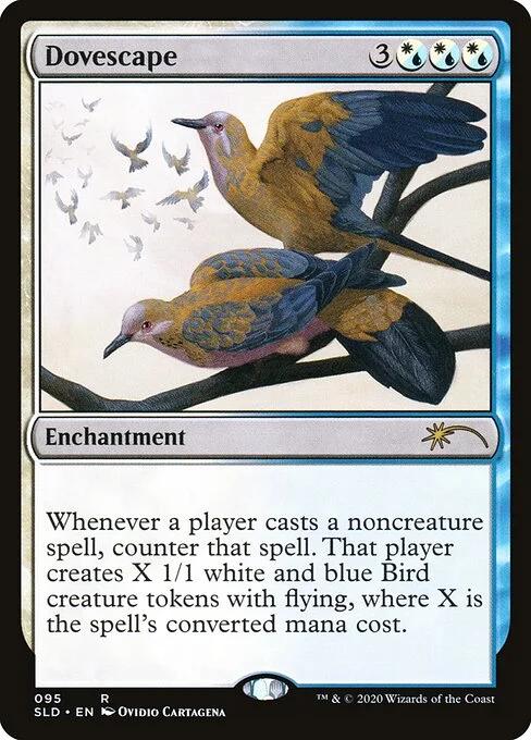 Dovescape, carta Magic di tipo Enchantment illustrata da Ovidio Cartagena