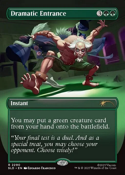 Dramatic Entrance, carta Magic di tipo Instant illustrata da Eduardo Francisco