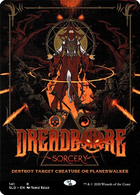 Dreadbore, carta Magic di tipo Sorcery illustrata da Vance Kelly