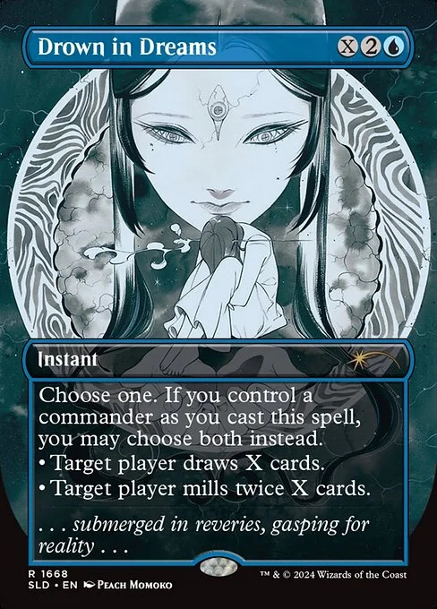 Drown in Dreams, carta Magic di tipo Instant illustrata da Peach Momoko