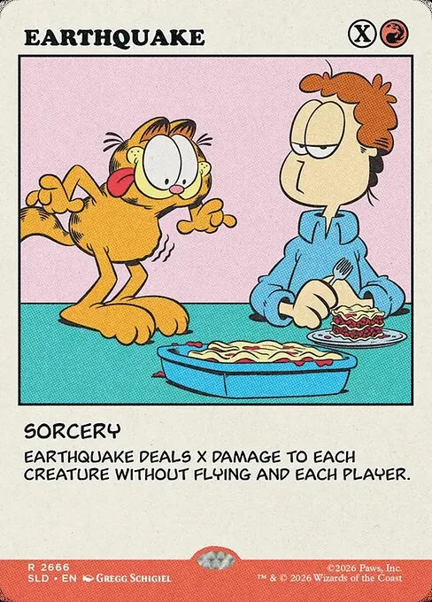 Earthquake, carta Magic di tipo Sorcery illustrata da Gregg Schigiel