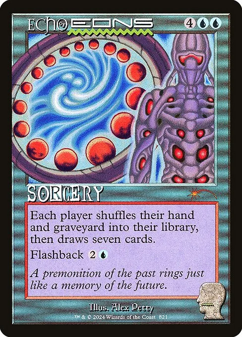 Echo of Eons, carta Magic di tipo Sorcery illustrata da Alex Petty