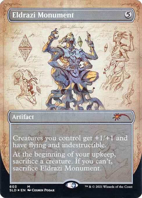 Eldrazi Monument, carta Magic di tipo Artifact illustrata da Cosmin Podar