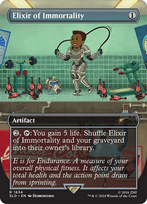 Elixir of Immortality, carta Magic di tipo Artifact illustrata da Desmuncubic