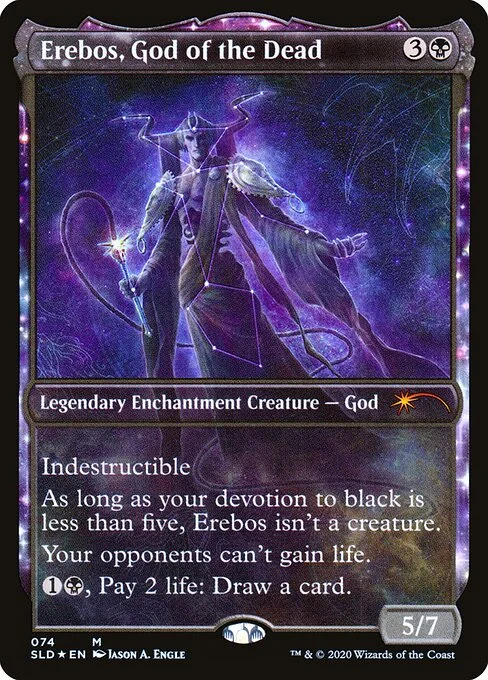 Erebos, God of the Dead, carta Magic di tipo Legendary Enchantment Creature — God illustrata da Jason A. Engle