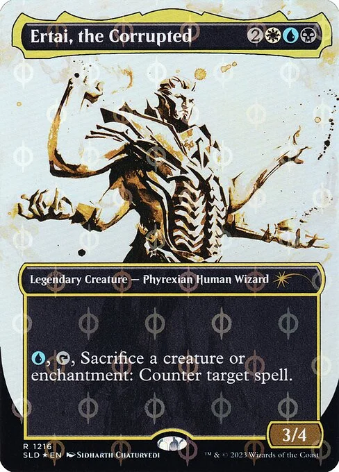 Ertai, the Corrupted, carta Magic di tipo Legendary Creature — Phyrexian Human Wizard illustrata da Sidharth Chaturvedi