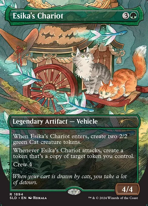 Esika's Chariot, carta Magic di tipo Legendary Artifact — Vehicle illustrata da Heikala