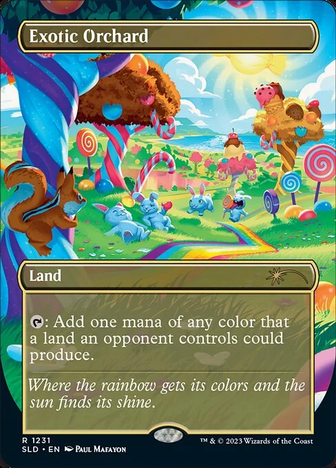 Exotic Orchard, carta Magic di tipo Land illustrata da Paul Mafayon