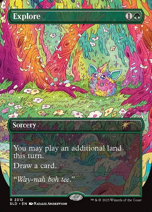 Explore, carta Magic di tipo Sorcery illustrata da Natalie Andrewson