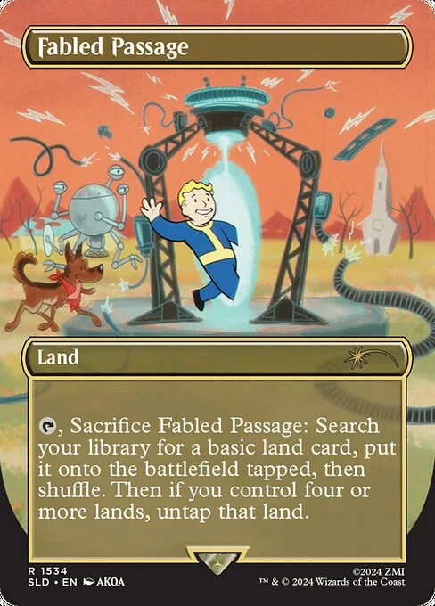 Fabled Passage, carta Magic di tipo Land illustrata da AKQA