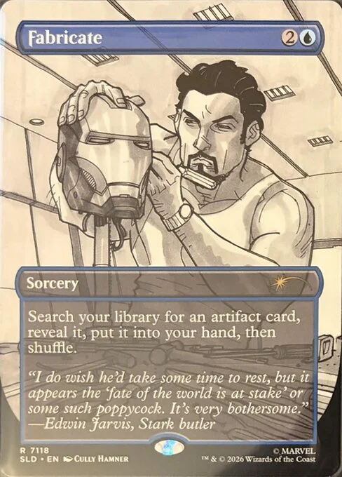 Fabricate, carta Magic di tipo Sorcery illustrata da Cully Hamner