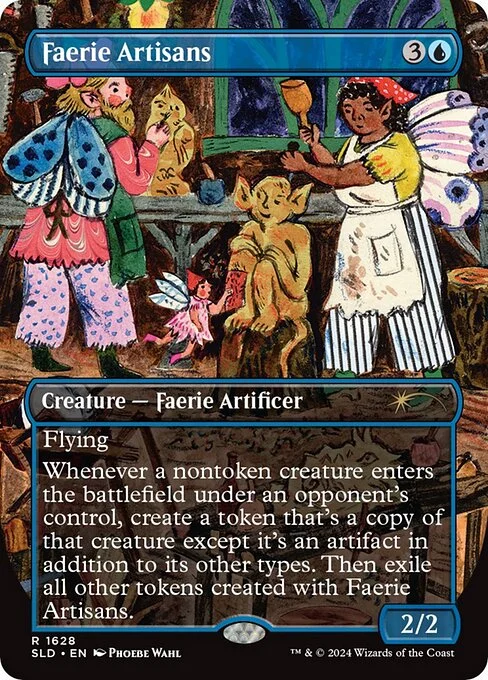 Faerie Artisans, carta Magic di tipo Creature — Faerie Artificer illustrata da Phoebe Wahl