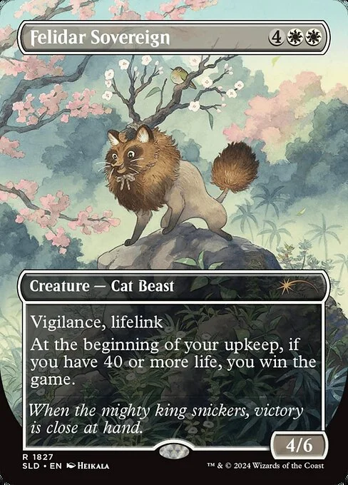 Felidar Sovereign, carta Magic di tipo Creature — Cat Beast illustrata da Heikala