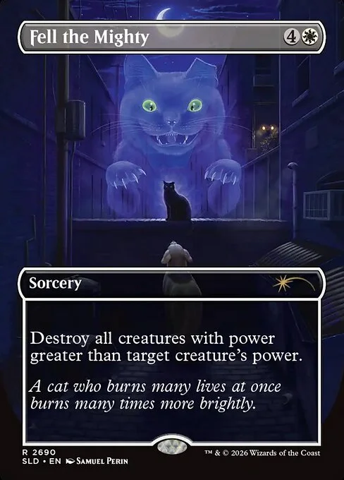 Fell the Mighty, carta Magic di tipo Sorcery illustrata da Samuel Perin