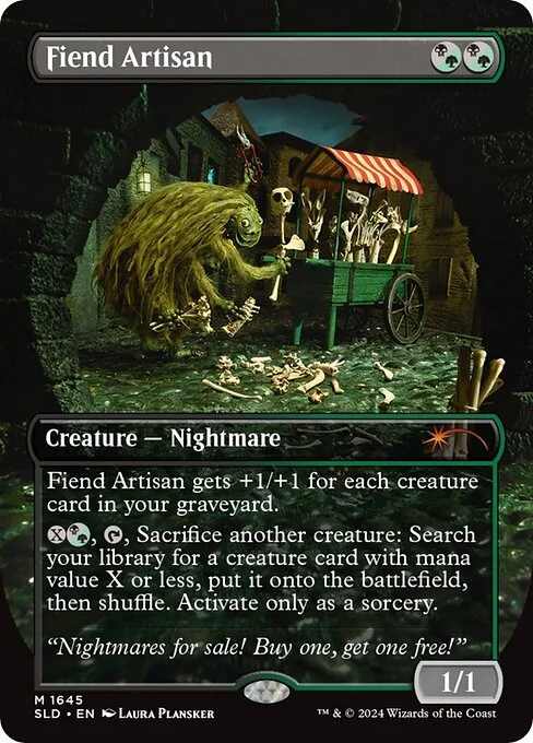 Fiend Artisan, carta Magic di tipo Creature — Nightmare illustrata da Laura Plansker