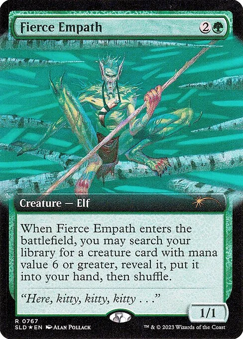 Fierce Empath, carta Magic di tipo Creature — Elf illustrata da Alan Pollack