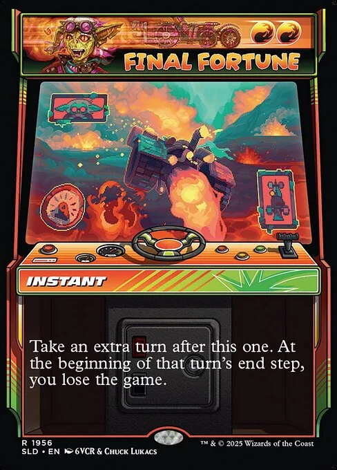 Final Fortune, carta Magic di tipo Instant illustrata da 6VCR & Chuck Lukacs