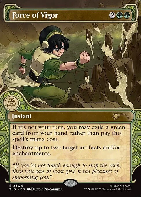 Force of Vigor, carta Magic di tipo Instant illustrata da Dalton Pencarinha