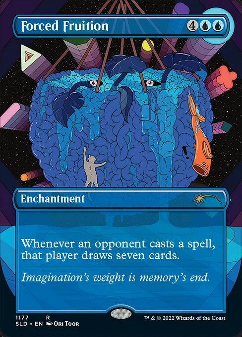 Forced Fruition, carta Magic di tipo Enchantment illustrata da Ori Toor