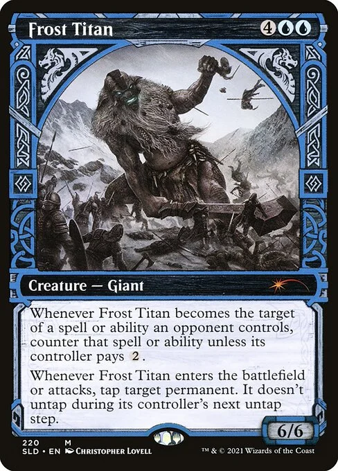Frost Titan, carta Magic di tipo Creature — Giant illustrata da Christopher Lovell