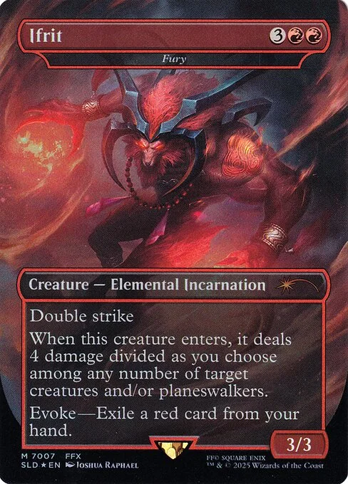 Fury, carta Magic di tipo Creature — Elemental Incarnation illustrata da Joshua Raphael