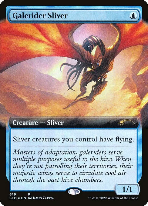 Galerider Sliver, carta Magic di tipo Creature — Sliver illustrata da James Zapata