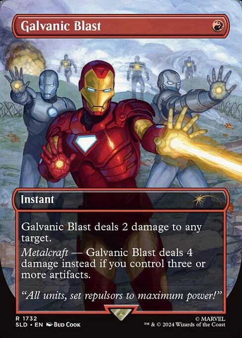 Galvanic Blast, carta Magic di tipo Instant illustrata da Bud Cook