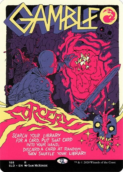 Gamble, carta Magic di tipo Sorcery illustrata da Sam McKenzie