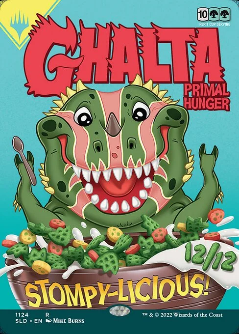 Ghalta, Primal Hunger // Ghalta, Primal Hunger, carta Magic di tipo  illustrata da Mike Burns